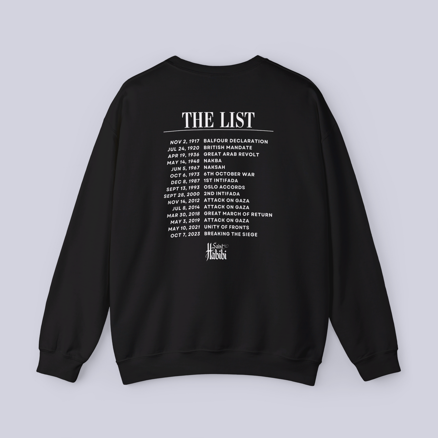 1.3. SWEATER: There is a list