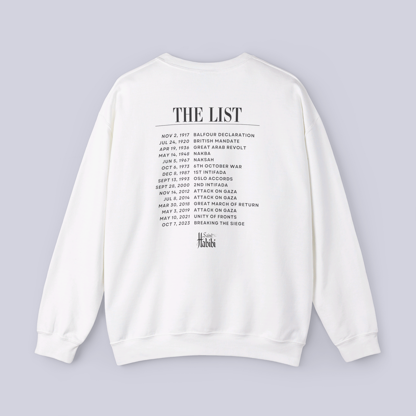 1.3. SWEATER: There is a list